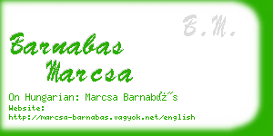 barnabas marcsa business card